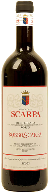 Scarpa Monferrato Rosso Scarpa 2010 Front Bottle Shot