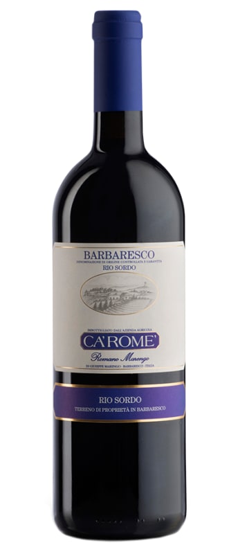 Ca' Rome Barbaresco Sori Rio Sordo 2020 Front Bottle Shot