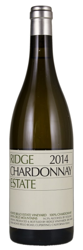 Ridge Estate Chardonnay 2014 Front Bottle Shot