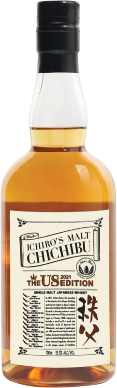 Chichibu Ichiro's Malt The US Edition (2021) Single Malt Japanese Whisky Front Bottle Shot