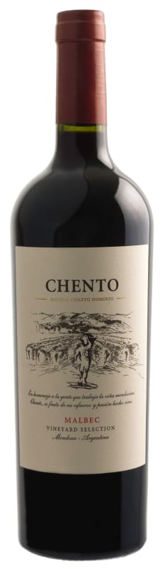 Bodega Cuarto Dominio Chento Malbec 2021 Front Bottle Shot