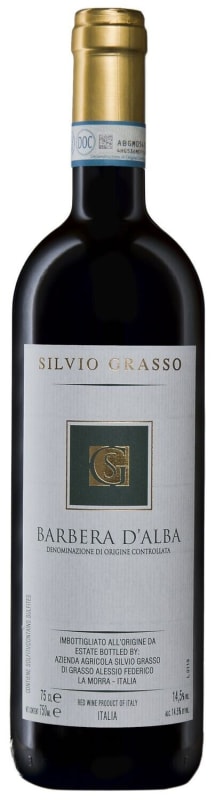 Silvio Grasso Barbera d'Alba 2024 Front Bottle Shot