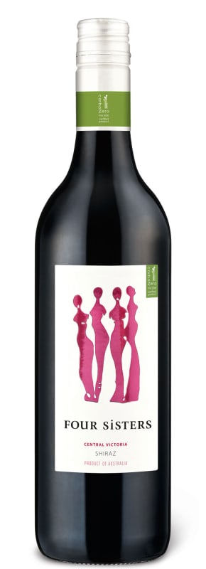 Four Sisters Shiraz 2017 Front Bottle Shot