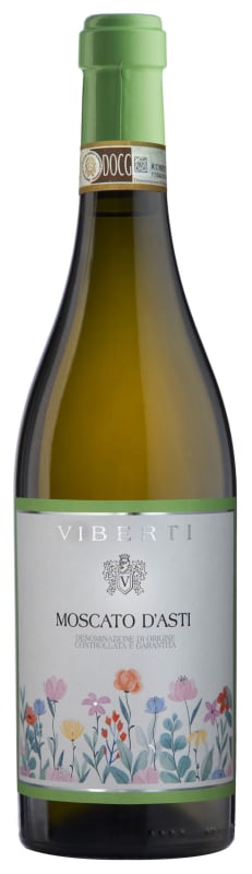 Viberti Moscato d'Asti 2024 Front Bottle Shot