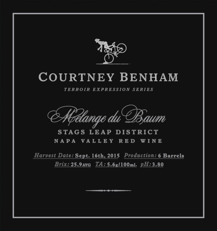 Courtney Benham Melange du Baum 2019 Front Label