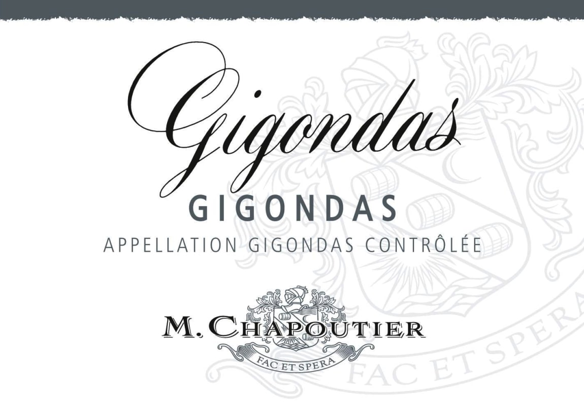 M. Chapoutier Gigondas 2012 Front Label