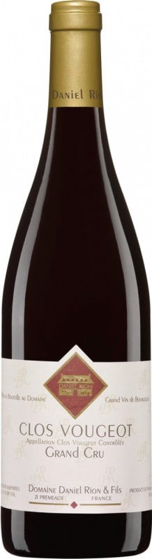 Domaine Daniel Rion & Fils Clos Vougeot Grand Cru 2016 Front Bottle Shot