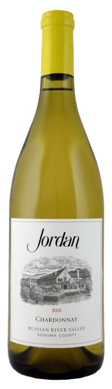 Jordan Chardonnay 2018 Front Bottle Shot