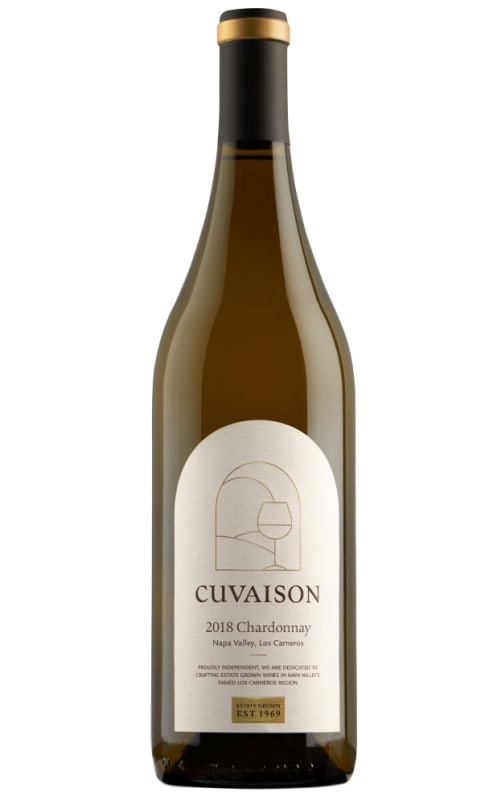 Cuvaison Estate Chardonnay 2018 Front Bottle Shot