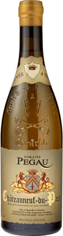 Domaine Pegau Chateauneuf-du-Pape Cuvee A Tempo Blanc 2021 Front Bottle Shot