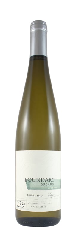 Boundary Breaks No. 239 Dry Riesling 2018 Front Bottle Shot
