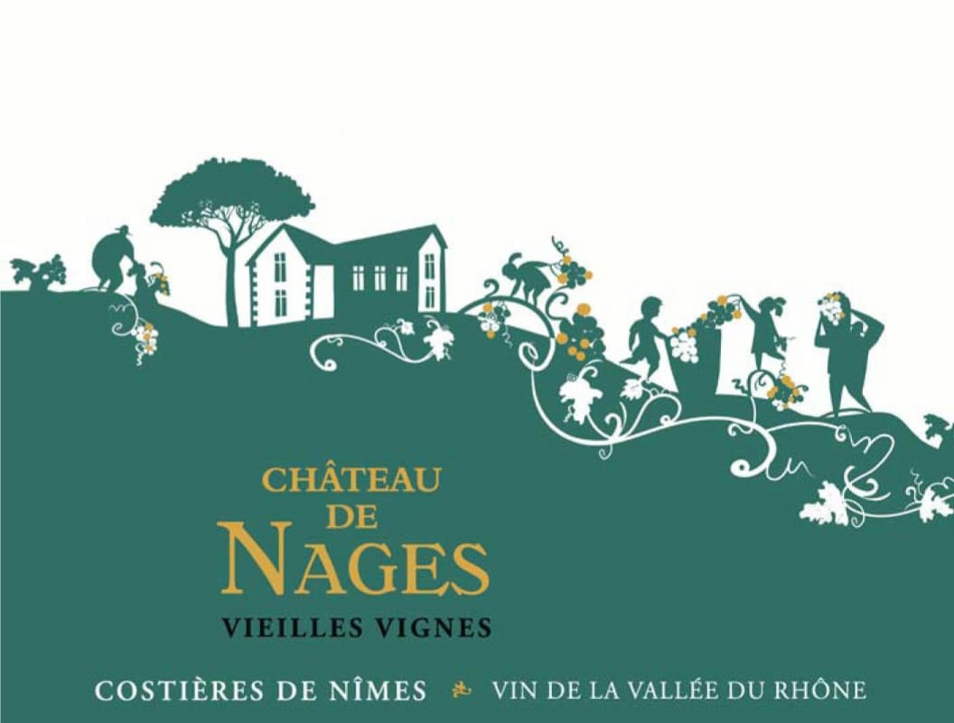Chateau de Nages Costieres de Nimes Vieilles Vignes Rouge 2013 Front Label