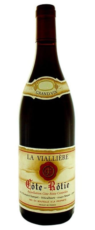 Champet Cote Rotie La Vialliere 2014 Front Bottle Shot