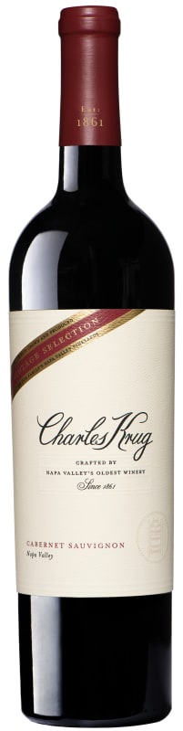 Charles Krug Vintage Selection Cabernet Sauvignon 2013 Front Bottle Shot