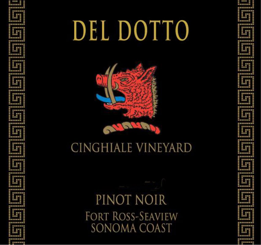 Del Dotto Cinghiale Vineyard Pinot Noir 2014 Front Label