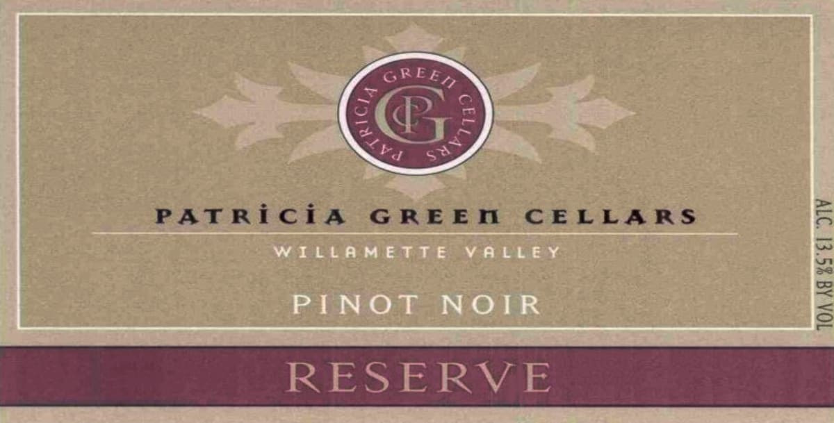 Patricia Green Reserve Pinot Noir 2005 Front Label