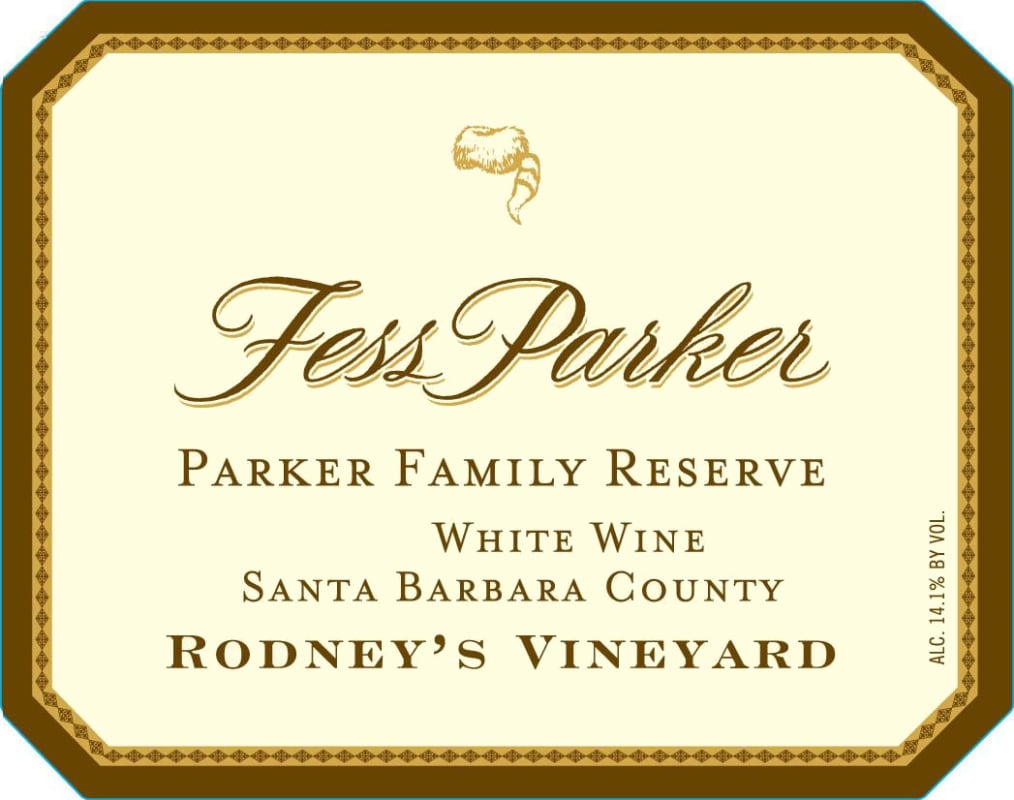 Fess Parker Rodney's Vineyard Parker Family Reserve 2011 Front Label