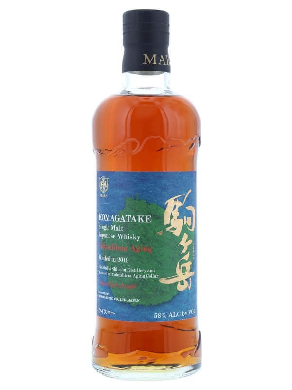 Mars Komagatake Yakushima Aged Japanese Whisky 2019 Front Bottle Shot