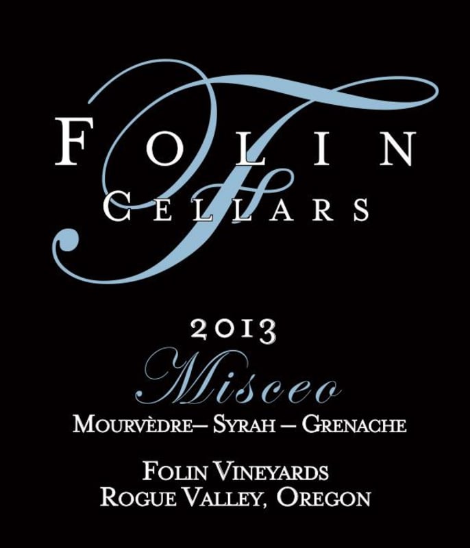 Folin Cellars Misceo 2013 Front Label
