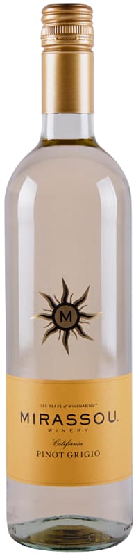 Mirassou Pinot Grigio 2018 Front Bottle Shot
