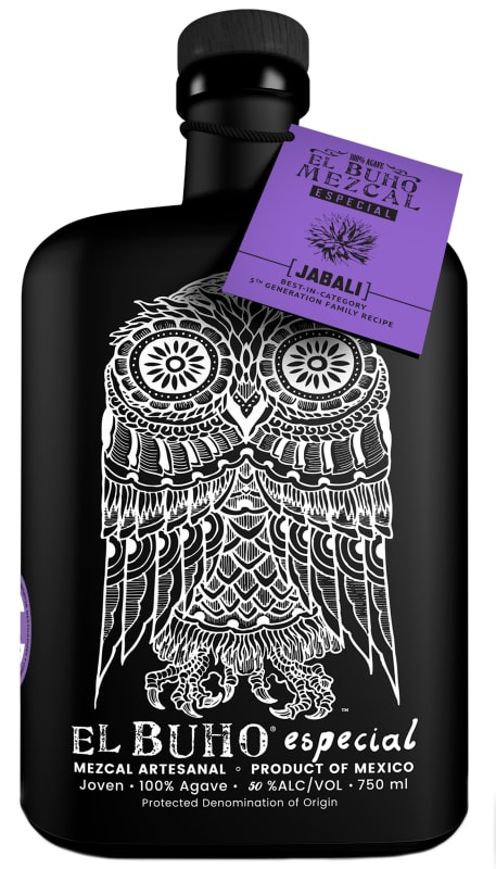 El Buho Especial Jabali Mezcal Front Bottle Shot