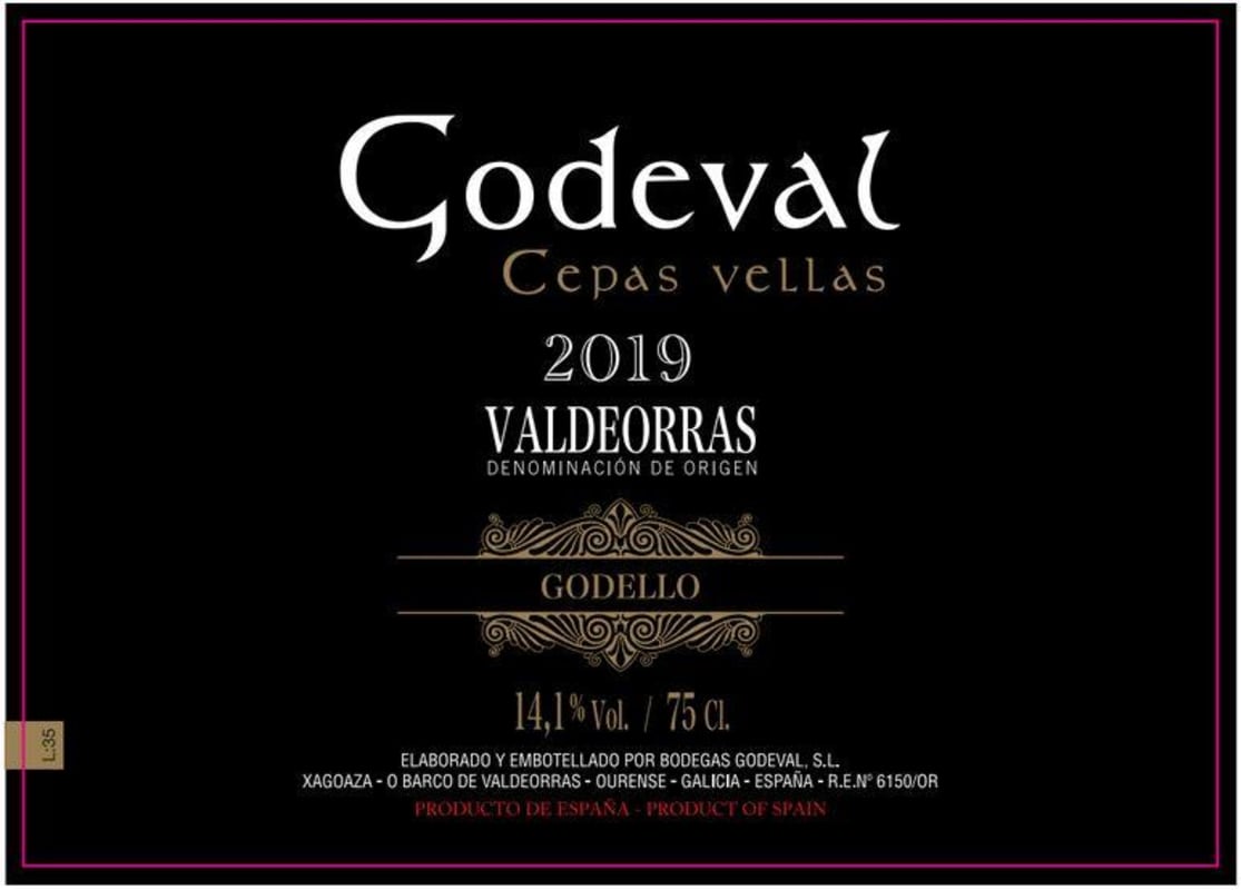 Bodegas Godeval Cepas Vellas 2019 Front Label