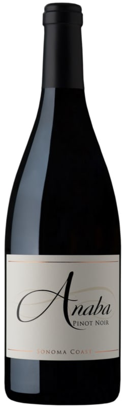 Anaba Sonoma Coast Pinot Noir 2018 Front Bottle Shot