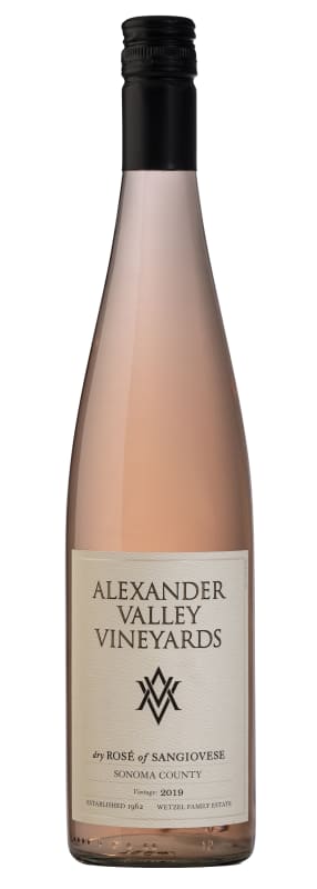 Alexander Valley Vineyards Dry Rose of Sangiovese 2019 Front Bottle Shot