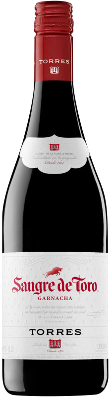 Torres Sangre de Toro Garnacha 2014 Front Bottle Shot
