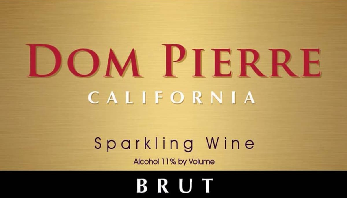 Dom Pierre Dom Pierre Brut California Champagne Non-Vintage Sparkling Wine, California Front Label