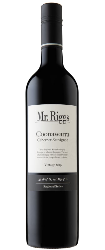 Mr. Riggs Coonawarra Cabernet Sauvignon 2019 Front Bottle Shot