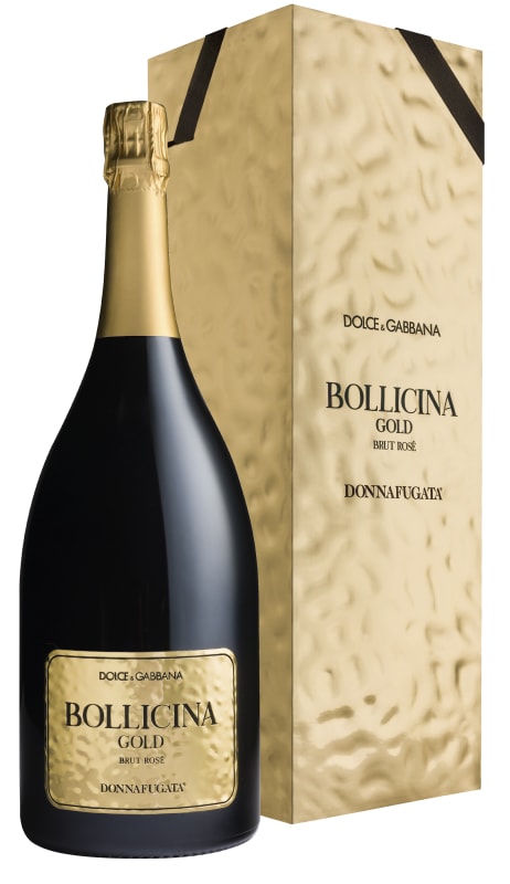 Donnafugata Dolce & Gabbana Bollicina Gold Brut Rose with Gift Box 2020 Front Bottle Shot