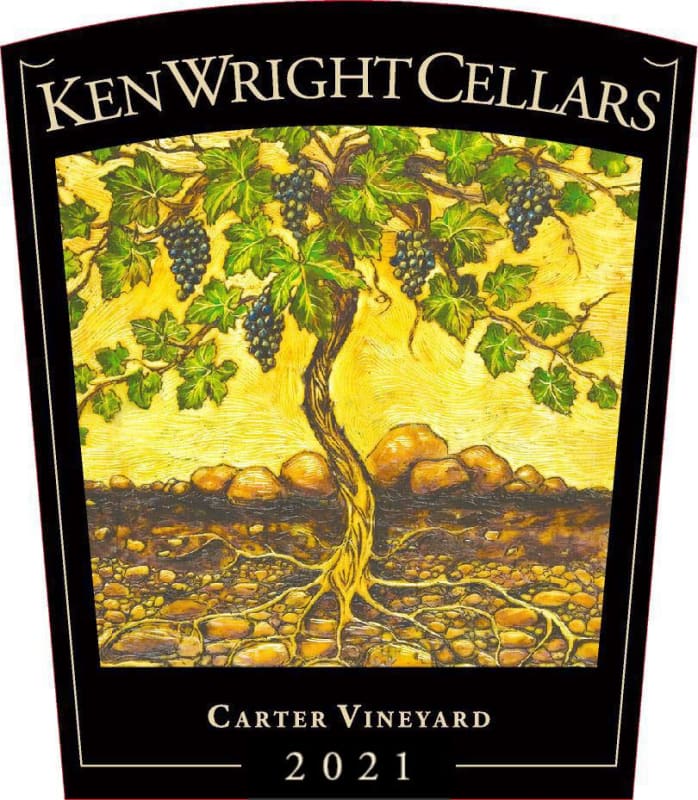 Ken Wright Cellars Carter Vineyard Pinot Noir (375ML half-bottle) 2021 Front Label