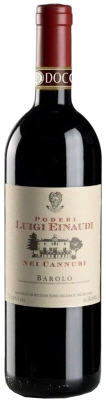 Luigi Einaudi Barolo Cannubi 2012 Front Bottle Shot