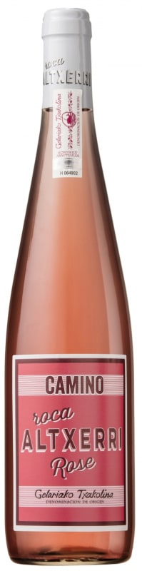 Camino Roca Altxerri Txakoli Rose 2019 Front Bottle Shot