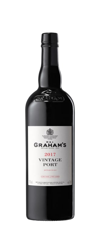 Graham's Vintage Port (375ML half-bottle) 2017 Front Bottle Shot