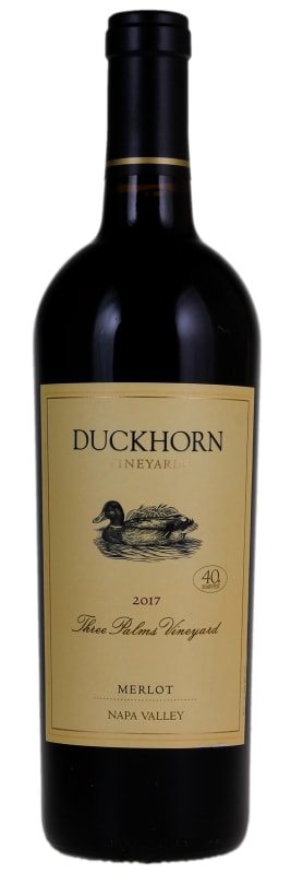 Duckhorn Three Palms Merlot (1.5 Liter Magnum) 2017 Front Bottle Shot