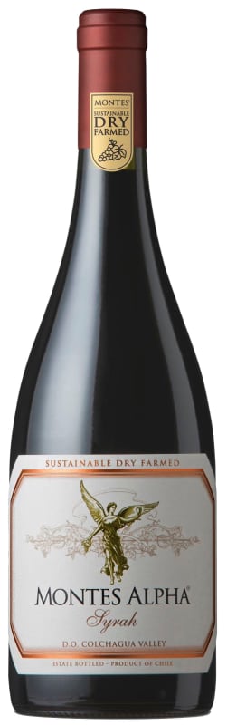 Montes Alpha Series Syrah 2018 Front Bottle Shot
