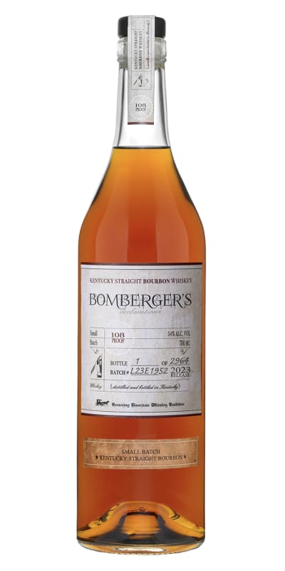 Michter's Bomberger's Declaration Kentucky Straight Bourbon Whiskey (2023 Release) Front Bottle Shot