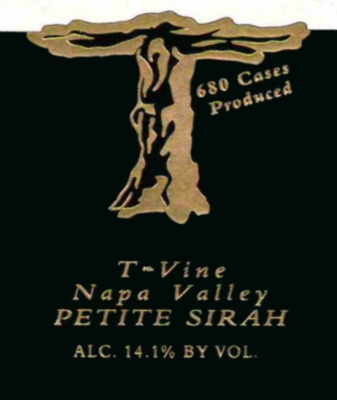 T-Vine Cellars Napa Valley Petite Sirah 2007 Front Label