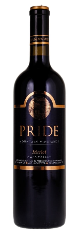 Pride Mountain Vineyards Merlot 2018 Front Bottle Shot