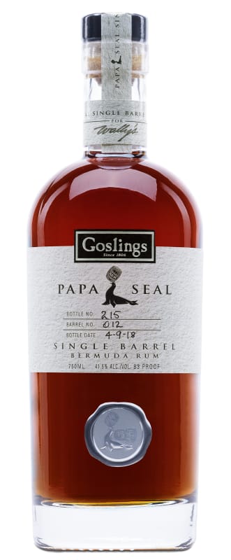Goslings Papa Seal Rum Front Bottle Shot