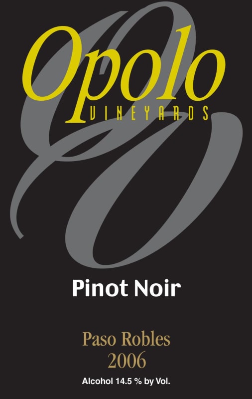 Opolo Pinot Noir 2006 Front Label