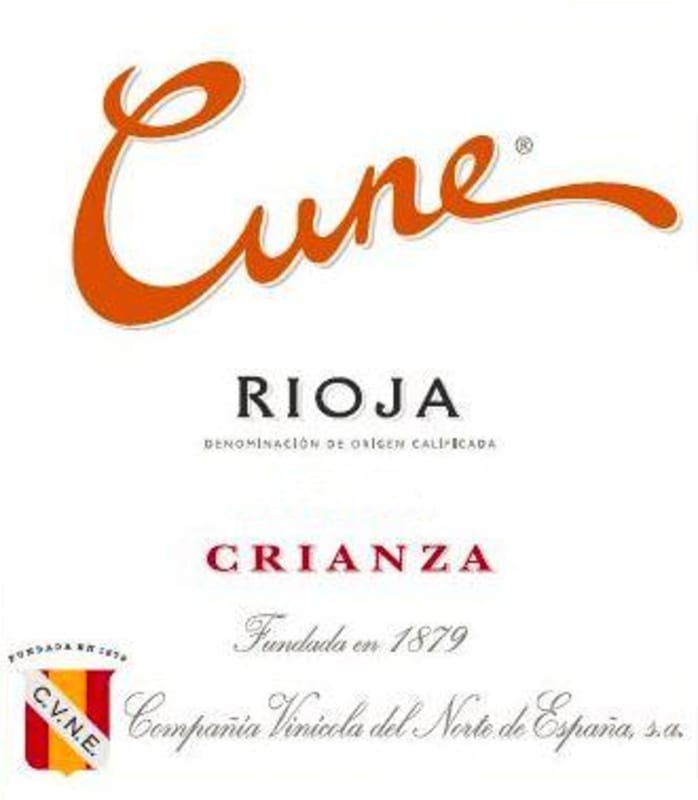 CVNE Crianza 2016 Front Label