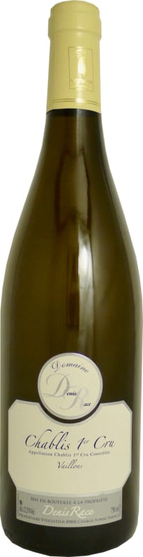 Domaine Denis Race Chablis Vaillons Premier Cru 2016 Front Bottle Shot