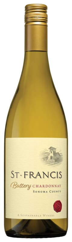 St. Francis Buttery Chardonnay 2021 Front Bottle Shot