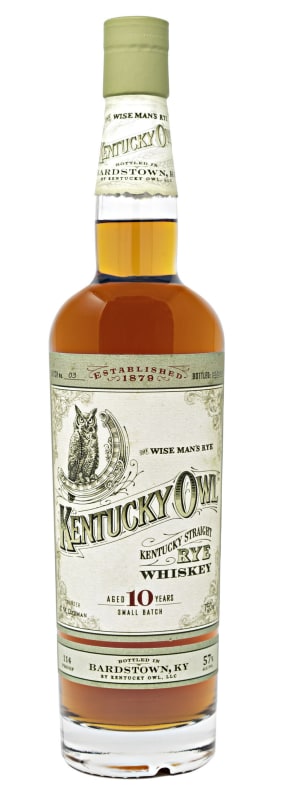 Kentucky Owl Kentucky Straight Rye Whiskey Batch 3 Front Bottle Shot