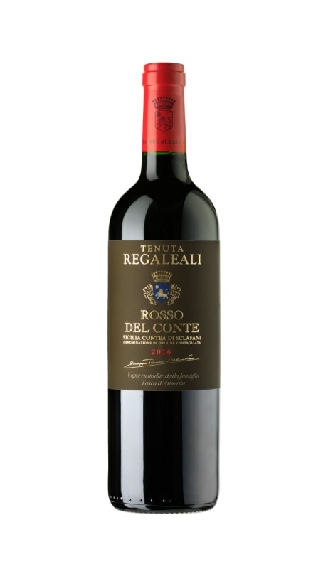 Regaleali Rosso del Conte 2016 Front Bottle Shot
