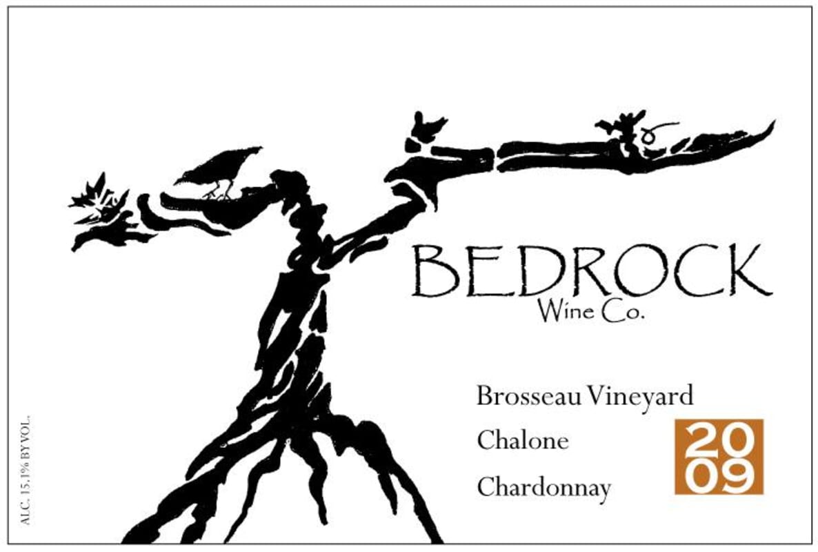 Bedrock Wine Company Brosseau Vineyard Chardonnay 2009 Front Label