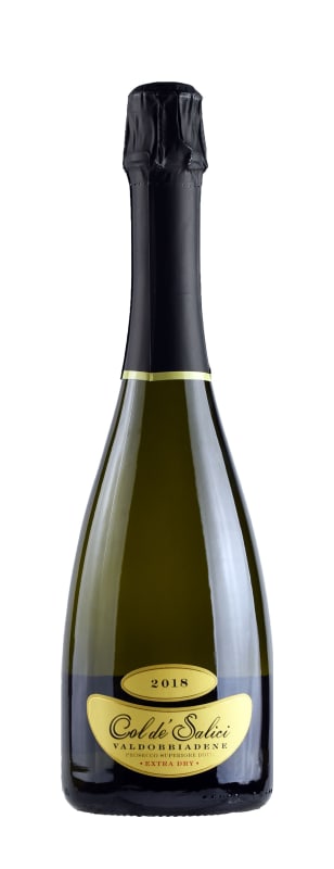 Col de Salici Extra Dry Prosecco Superiore 2018 Front Bottle Shot